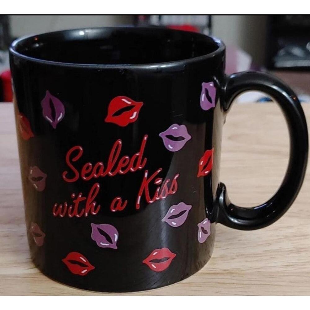 1990's Russ Berrie Sealed With A Kiss Mug